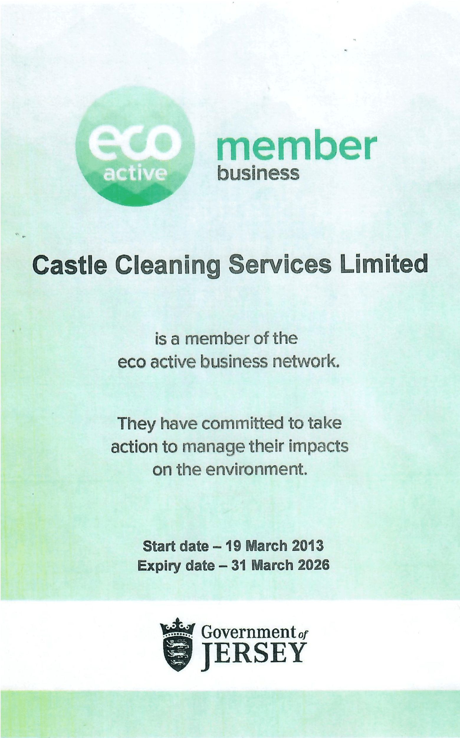 Eco Certificate